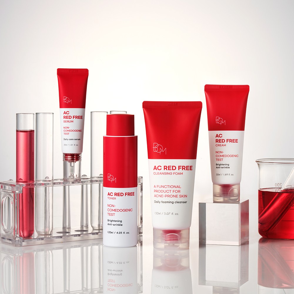 BOM AC Red Free Set - aknega moyil teri parvarishi