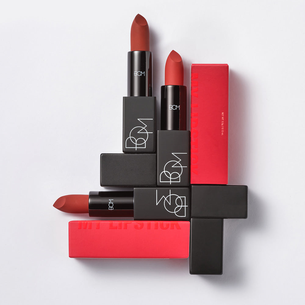BOM My Lipstick #808 MY Warm Red - Pomada, issiq qizil rang