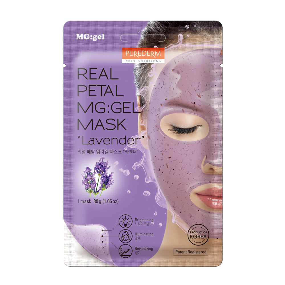 Purederm Real Petal MG Gel: Маска «Лаванда»