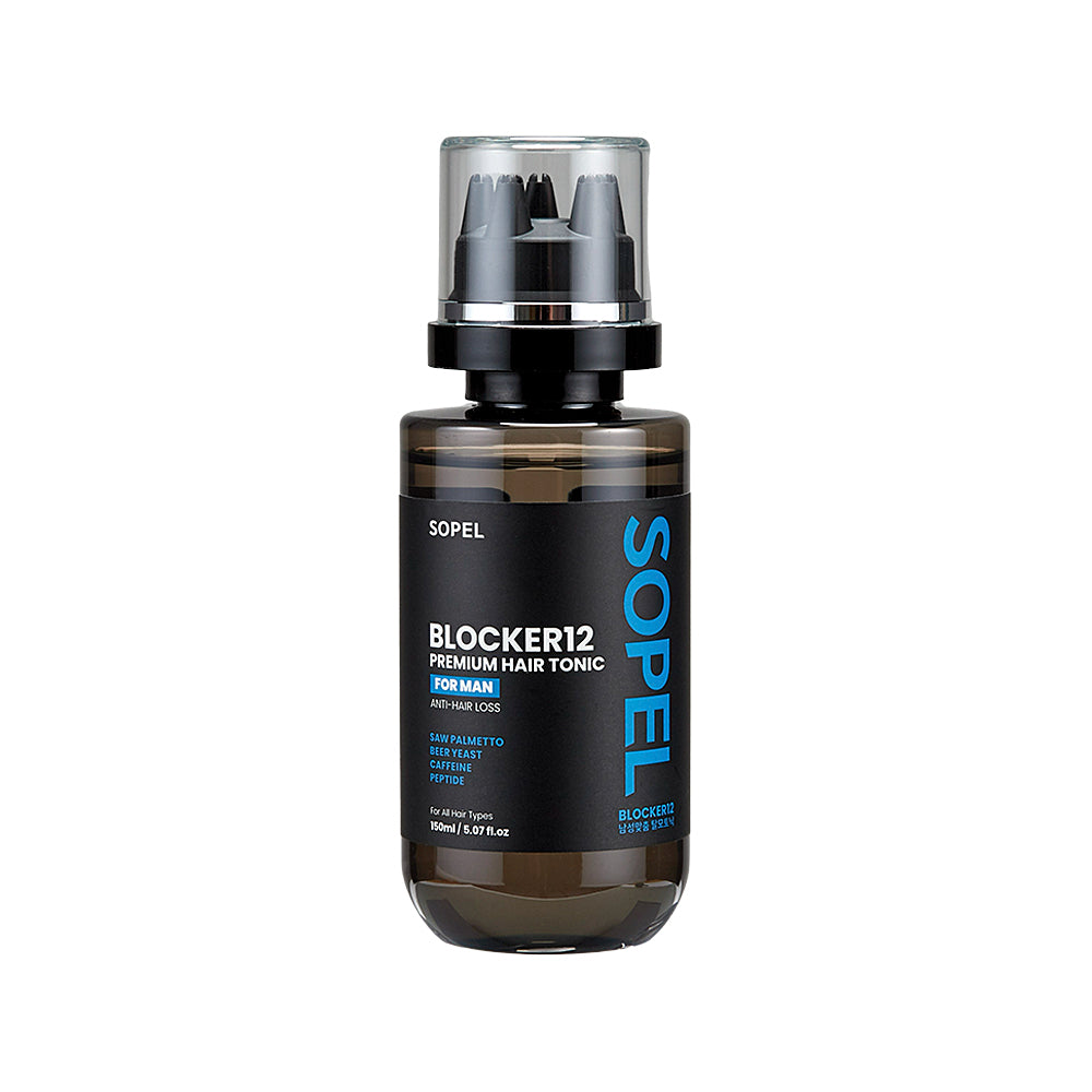 Sopel Blocker 12 Men's Premium Hair Loss Tonic -Erkaklar Uchun Soch Tushishiga Qarshi Premium Soch Tonigi