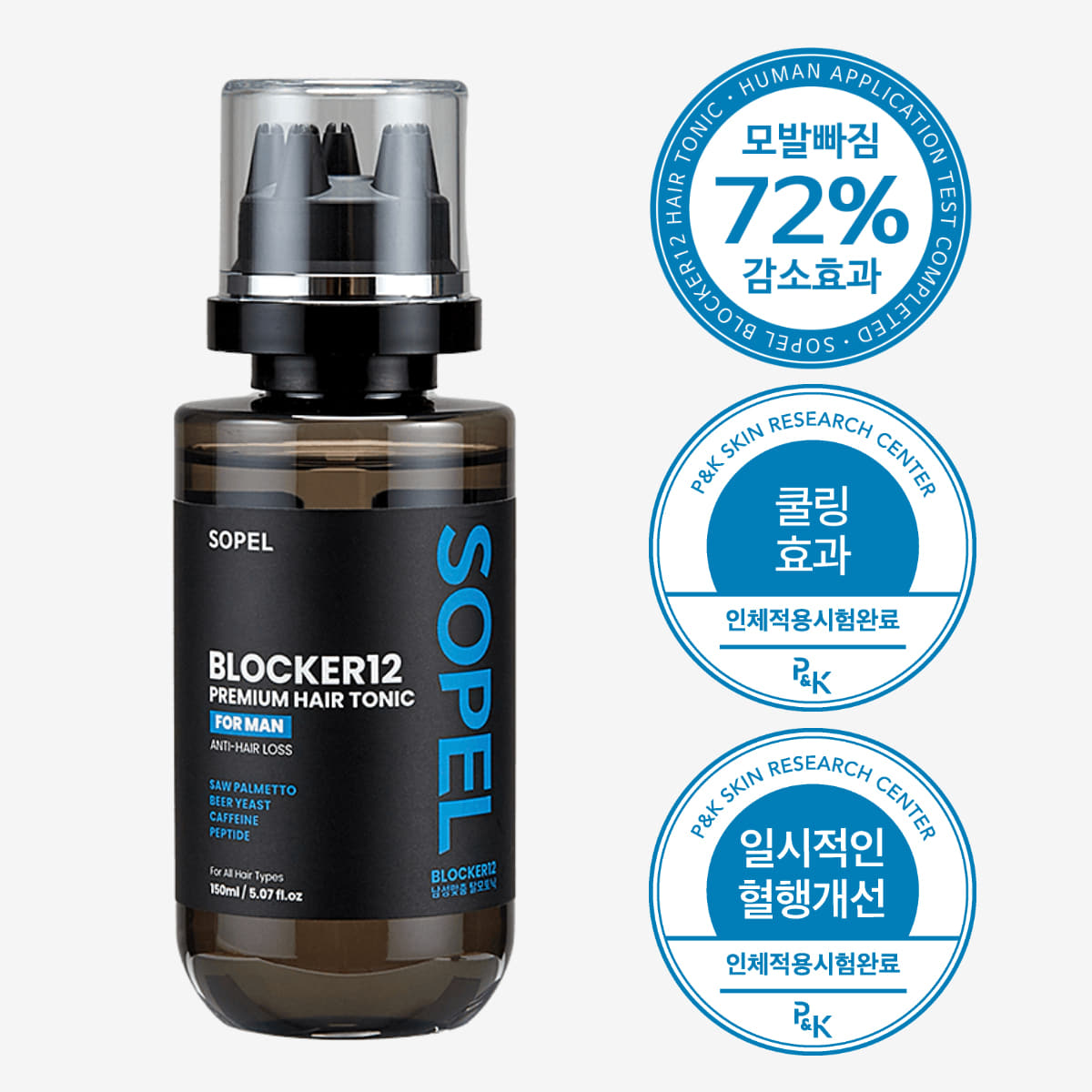 Sopel Blocker 12 Men's Premium Hair Loss Tonic -Erkaklar Uchun Soch Tushishiga Qarshi Premium Soch Tonigi