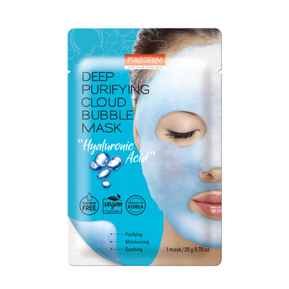 Purederm Deep Purifying Cloud Bubble Mask «Гиалуроновая кислота»