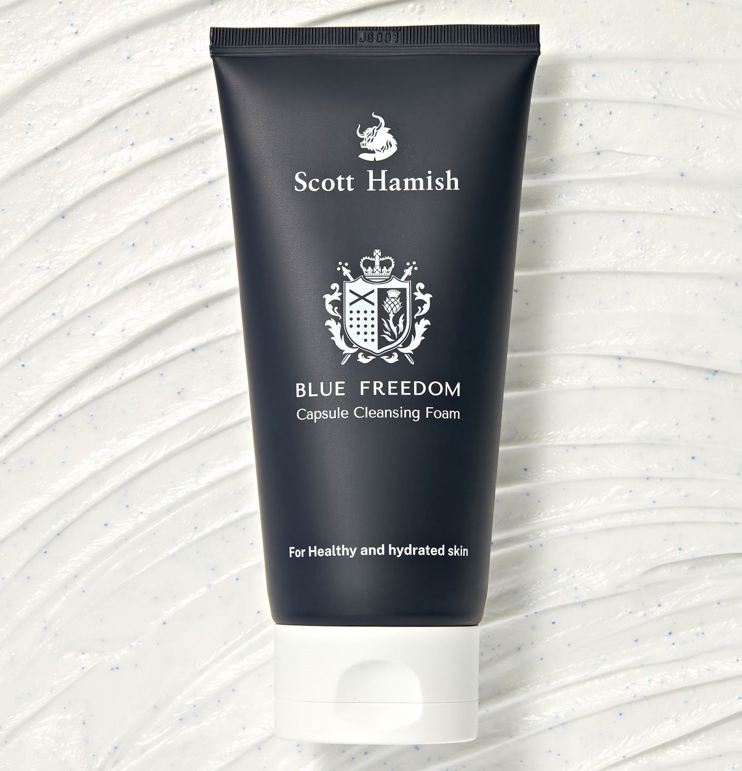 Scott Hamish Blue Freedom Capsule Cleansing Foam – Erkaklar uchun Eksfoliant va Namlantiruvchi Ko'pikli Yuz Tozalovchi